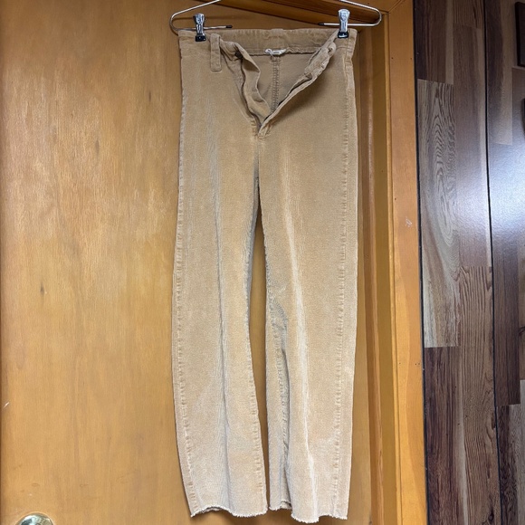 La Miel Gina High Waisted Corduroy Cropped Pant - Picture 1 of 3